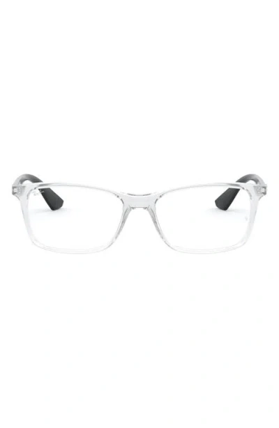 Ray Ban Ray-ban 54mm Optical Glasses In Transparent/black