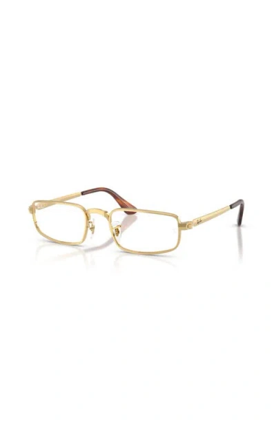 Ray Ban Ray-ban 54mm Oval Optical Glasses In Pattern