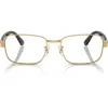Ray Ban Ray-ban 54mm Pillow Optical Glasses In Gold Flash