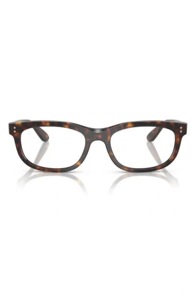Ray Ban Ray-ban 54mm Pillow Optical Glasses In Havana