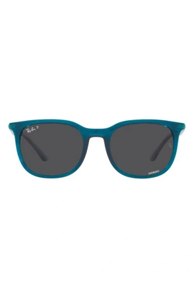 Ray Ban Ray-ban 54mm Polarized Pillow Sunglasses In Turquoise
