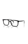 Ray Ban Ray-ban 54mm Rectangle Optical Glasses In Black