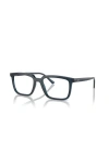 Ray Ban Ray-ban 54mm Rectangle Optical Glasses In Blue