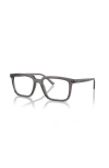 Ray Ban Ray-ban 54mm Rectangle Optical Glasses In Brown
