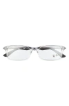 Ray Ban Ray-ban 54mm Rectangular Blue Light Blocking Glasses In Transparent/clear