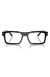 Ray Ban Ray-ban 54mm Rectangular Optical Glasses In Black