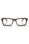 Ray Ban Ray-ban 54mm Rectangular Optical Glasses In Havana