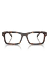 Ray Ban Ray-ban 54mm Rectangular Optical Glasses In Havana