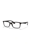 Ray Ban Ray-ban 54mm Square Optical Glasses In Black