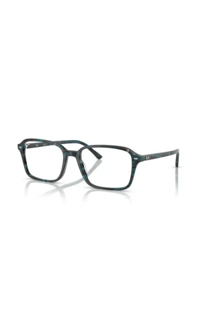 Ray Ban Ray-ban 54mm Square Optical Glasses In Blue