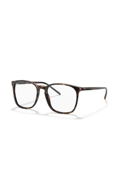 Ray Ban Ray-ban 54mm Square Optical Glasses In Gray