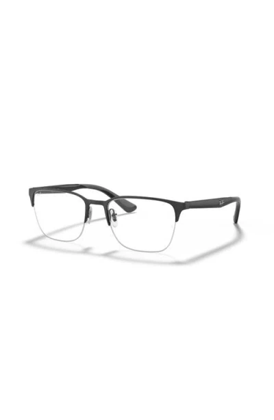 Ray Ban Ray-ban 54mm Square Optical Glasses In Orange