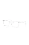 Ray Ban Ray-ban 54mm Square Optical Glasses In Transparent