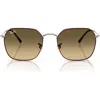 Ray Ban Ray-ban 55mm Gradient Geometric Sunglasses In Brown Grad