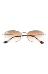 Ray Ban Ray-ban 55mm Gradient Irregular Sunglasses In Gold