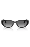 Ray Ban Ray-ban 55mm Gradient Pillow Sunglasses In Black