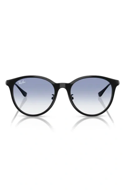 Ray Ban Ray-ban 55mm Gradient Round Sunglasses In Black