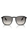 Ray Ban Ray-ban 55mm Gradient Square Sunglasses In Black