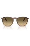 Ray Ban Ray-ban 55mm Gradient Square Sunglasses In Gray