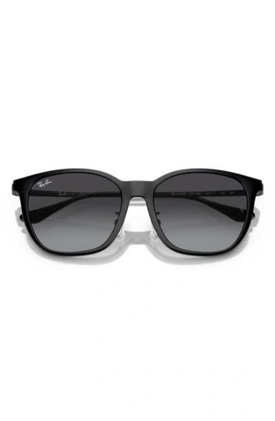 Ray Ban 55mm Gradient Square Sunglasses In Black