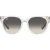 Ray Ban Ray-ban 55mm Gradient Square Sunglasses In Brown