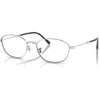 Ray Ban Ray-ban 55mm Irregular Optical Glasses In Neutral