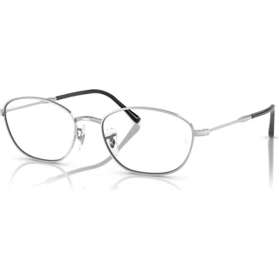 Ray Ban Ray-ban 55mm Irregular Optical Glasses In Neutral