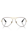 Ray Ban Ray-ban 55mm Optical Glasses In Black