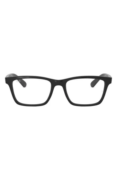Ray Ban Ray-ban 55mm Optical Glasses In Shiny Black