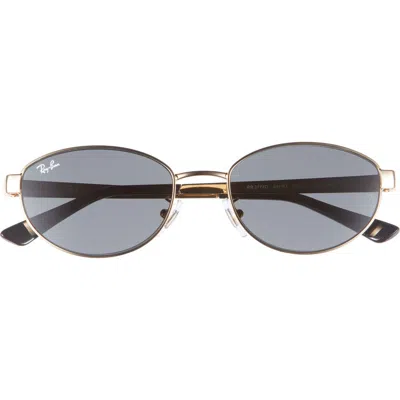 Ray Ban Ray-ban 55mm Oval Sunglasses In Blue