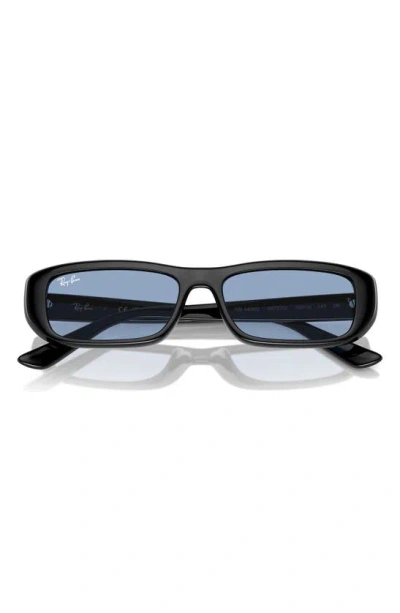 Ray Ban 55mm Pillow Sunglasses In Black/ Dark Grey