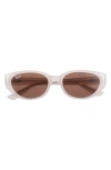 Ray Ban Ray-ban 55mm Pillow Sunglasses In Opal Beige