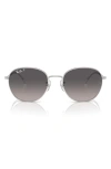 Ray Ban 55mm Polarized Phantos Sunglasses In Silver