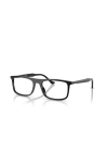 Ray Ban Ray-ban 55mm Rectangle Optical Glasses In Black