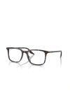 Ray Ban Ray-ban 55mm Rectangle Optical Glasses In Gold