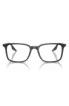 Ray Ban Ray-ban 55mm Rectangular Optical Glasses In Transparent Grey