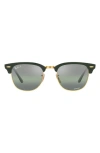 Ray Ban 55mm Square Clubmaster In Green