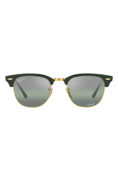 Ray Ban 55mm Square Clubmaster In Green