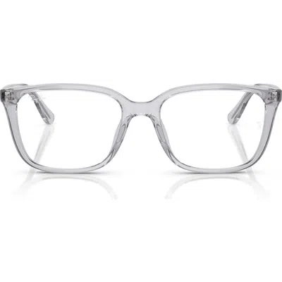 Ray Ban Ray-ban 55mm Square Optical Glasses In Grey
