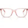 Ray Ban Ray-ban 55mm Square Optical Glasses In Pink