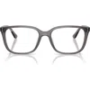 Ray Ban Ray-ban 55mm Square Optical Glasses In Transparent Grey