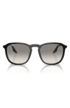 Ray Ban Ray-ban 55mm Gradient Square Sunglasses In Black