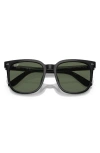 Ray Ban Ray-ban 55mm Square Sunglasses In Black
