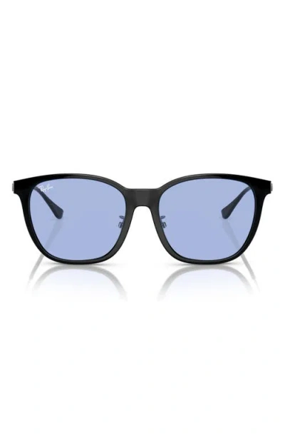 Ray Ban Ray-ban 55mm Square Sunglasses In Blue