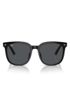 Ray Ban Ray-ban 55mm Square Sunglasses In Dark Grey