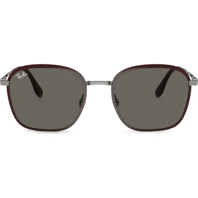 Ray Ban Ray-ban 55mm Square Sunglasses In Black