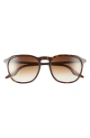 Ray Ban 55mm Square Sunglasses In Havana