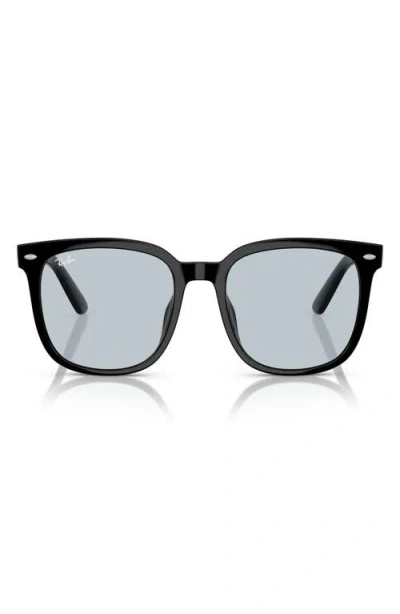 Ray Ban Ray-ban 55mm Square Sunglasses In Light Blue