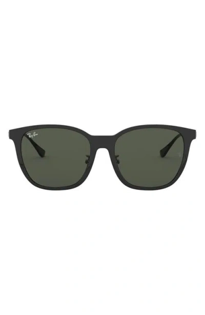 Ray Ban Ray-ban 55mm Square Sunglasses In Black