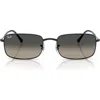 Ray Ban Ray-ban 56mm Gradient Rectangle Sunglasses In Black